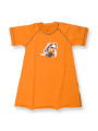Kurt Cobain-kjole til børn orange – 100 % organisk bomuld