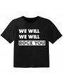 Rock T-shirt til børn we will we will rock you