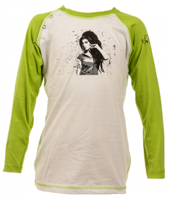 Amy Winehouse langærmet t-shirt til baby – 100 % organisk bomuld