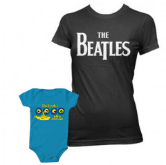 Duo-rocksæt | The Beatles Mors T-shirt & The Beatles-babybody