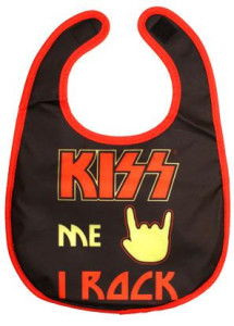Kiss baby slabbetje Kiss me I Rock
