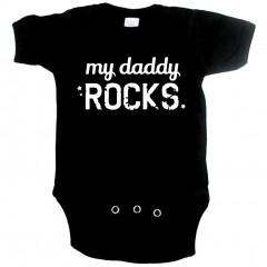 body til babyer Cool my Daddy Rocks