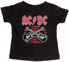 AC/DC T-shirt til baby | Guitar Cross