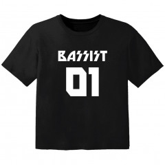 Rock T-shirt til børn bassist 01