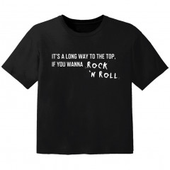 Rock T-shirt til børn its a long way to the top if you wanna Rock 'n' roll