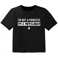 Metal T-shirt til børn I'm not a princess I'm a Metalhead