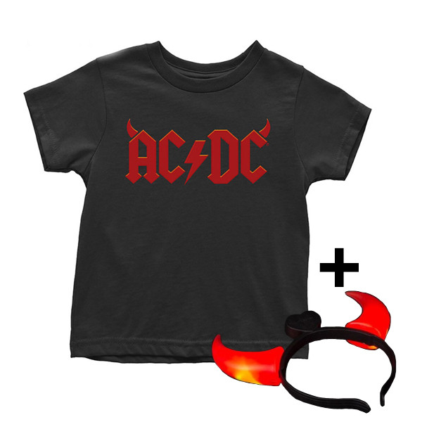 Uganda Disco slidbane AC/DC T-shirt til børn | Devil Horns