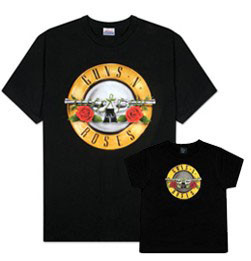 Duo-rocksæt | Guns 'n Roses Far T-shirt & T-shirt til baby