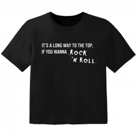 Rock T-shirt til børn its a long way to the top if you wanna Rock 'n' roll