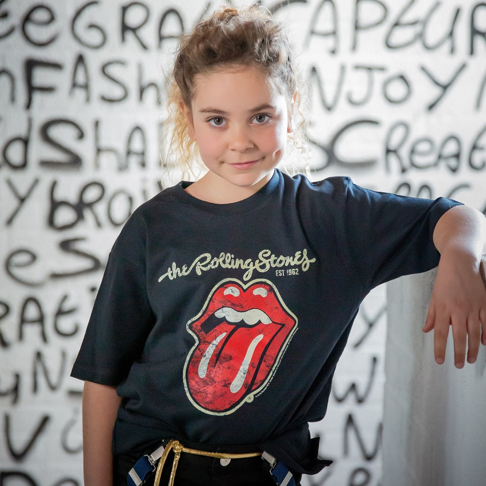 The Rolling Stones børn T-Shirt New Tongue fotoshoot
