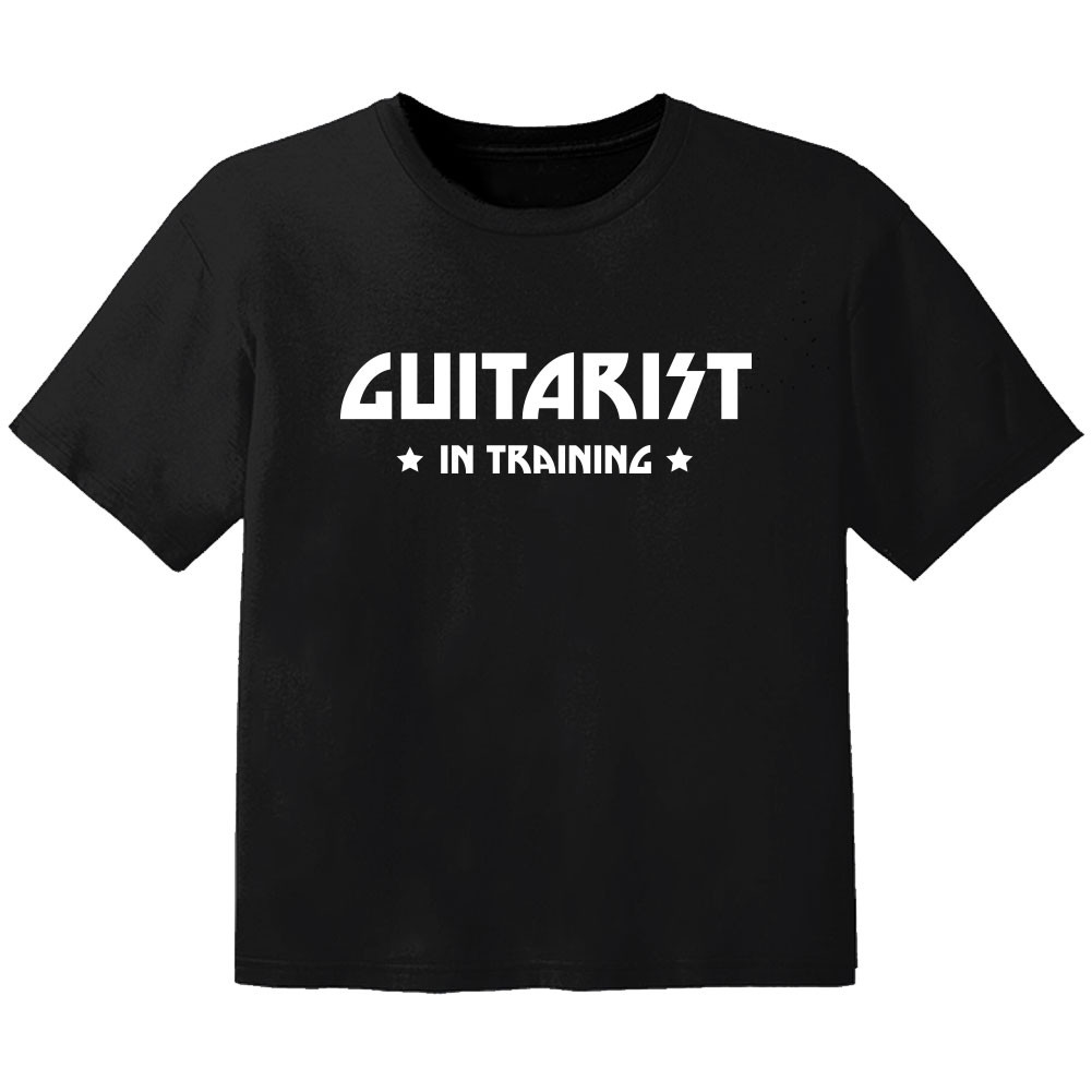 Rock T-shirt til børn guitarist in training