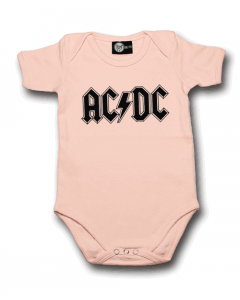 AC/DC Logo Pink-babybody