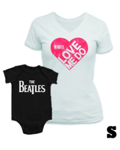 Duo Rockset Love Me Do mama t-shirt S & Beatles Eternal baby romper