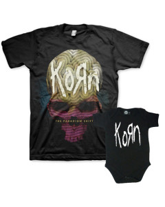 Duo Rockset Korn papa t-shirt & Korn baby romper