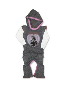 Blondie baby romper Rowdy Sprout: Hollywood Must-have hooded romper