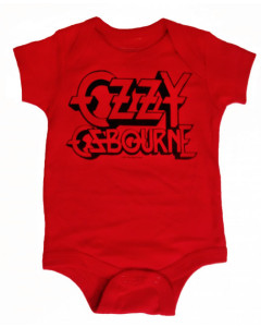 Ozzy Osbourne baby romper Red