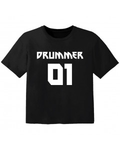 Rock T-shirt til børn drummer 01