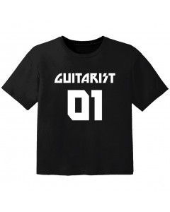 Rock T-shirt til børn guitarist 01