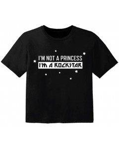 Rock T-shirt til børn im not a princess im a Rockstar
